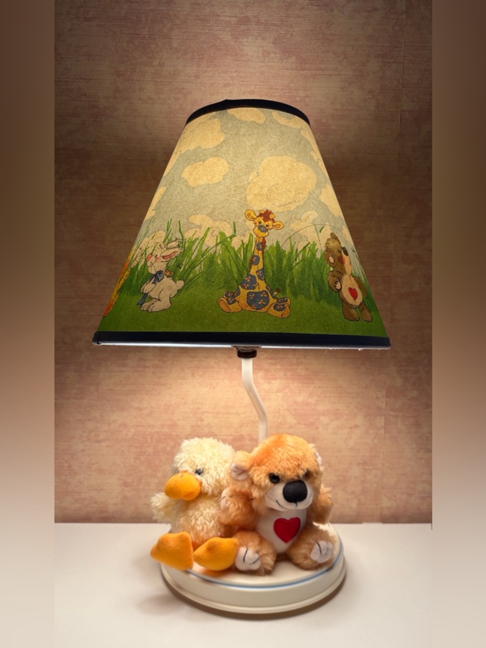 Vintage Little Suzy's Zoo Nursery Lamp